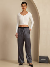 [Mørkegrå] SilkSilky-DK Womens Pants 007