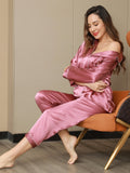 SilkSilky-DK Revers Dame Pyjamas BlegMauve 007