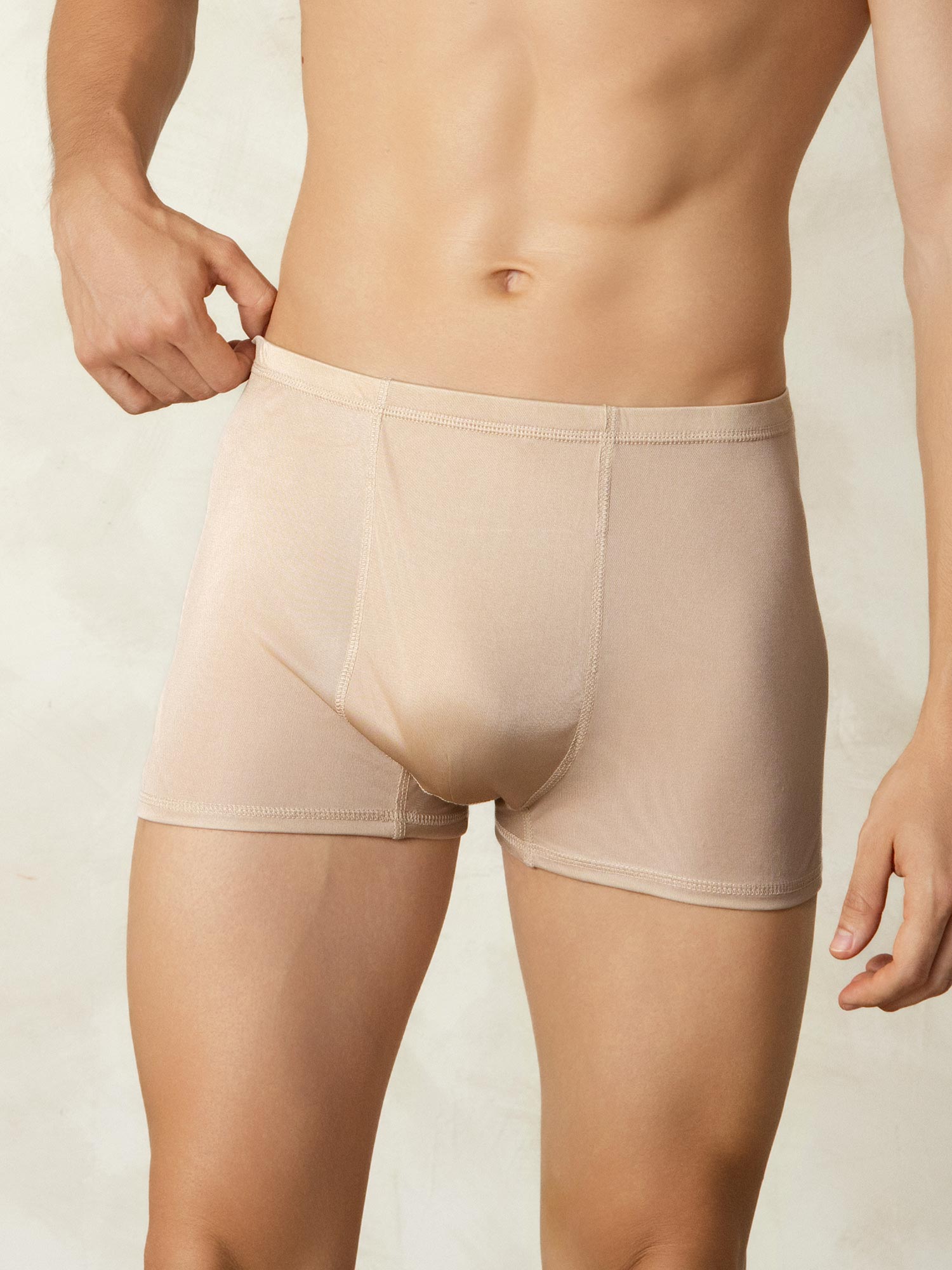 [Beige] SilkSilky-DK Mens Underwear 003