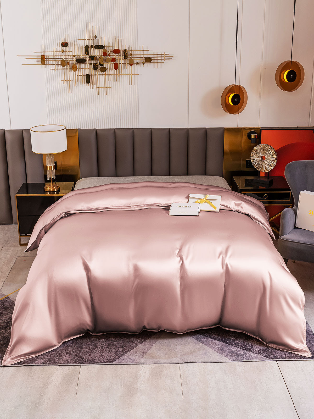 [Bleg Mauve] SilkSilky-DK 19Momme Duvet Cover 002