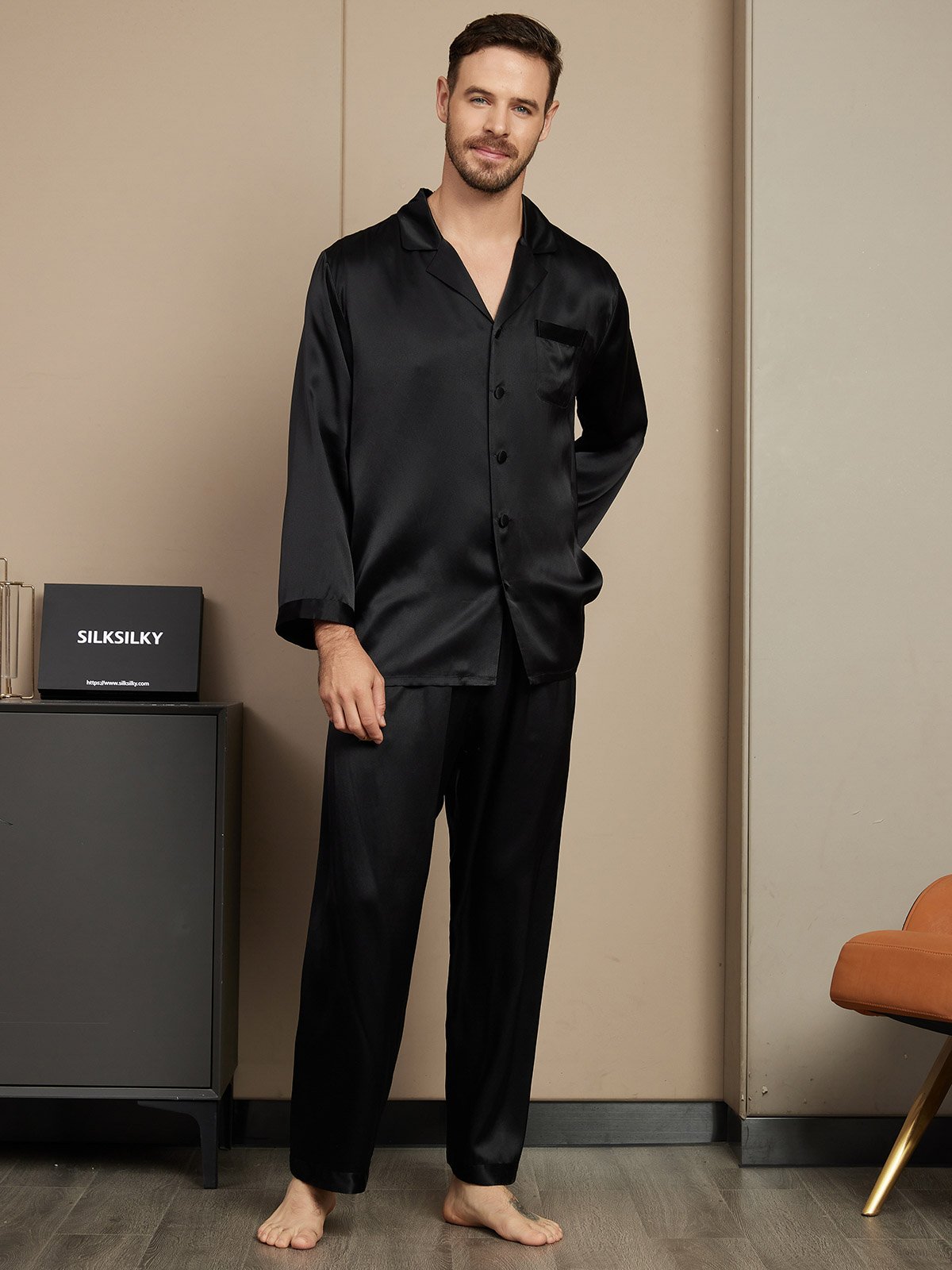 [Sort] SilkSilky-DK Mens Pajamas 005