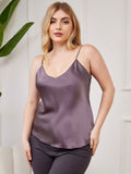 SilkSilky-DK Plus Size Camisoles LillaGrå 004