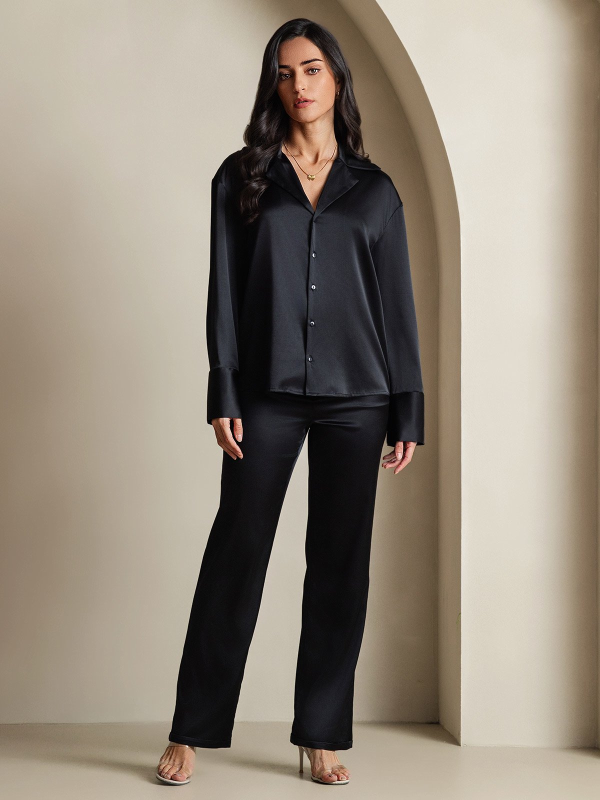 [Sort] SilkSilky-DK 19Momme Silke Womens Shirt 006