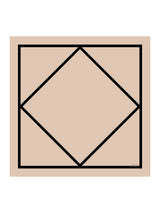 [Beige Firkant] SilkSilky-DK Halstørklæde 001