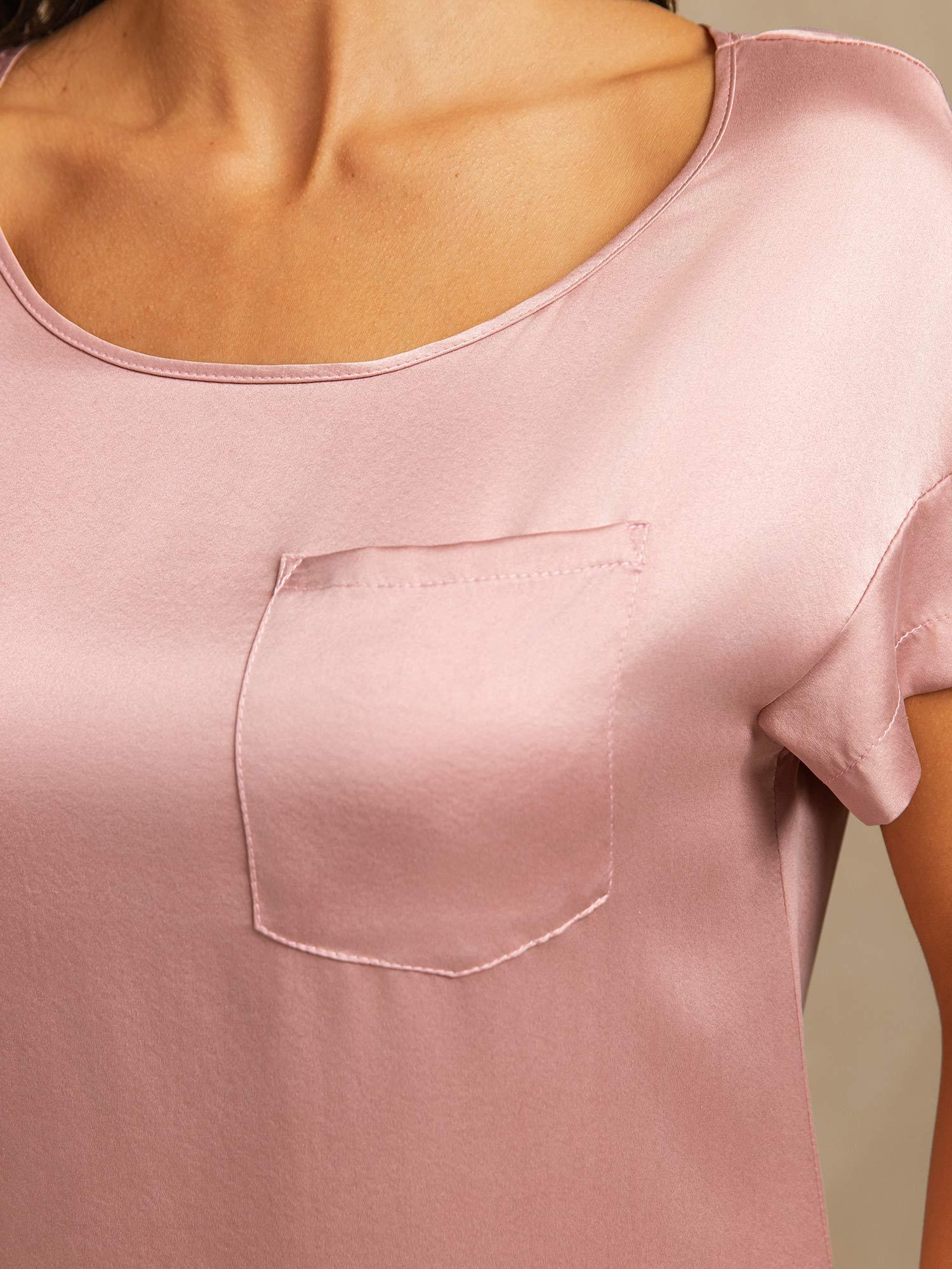 [Ferskenhud] SilkSilky-DK 19Momme Silke Nightgown 004