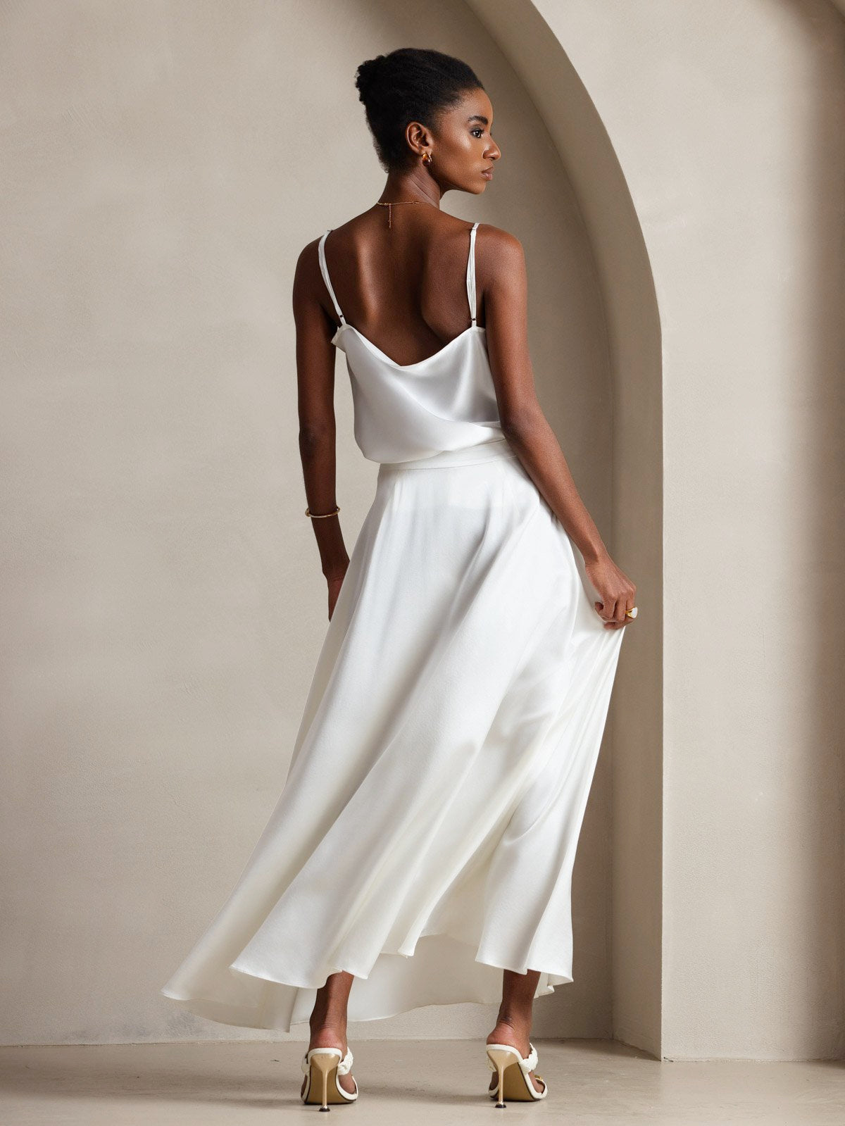 [Hvid] SilkSilky-DK 19Momme Silke Camisoles 002