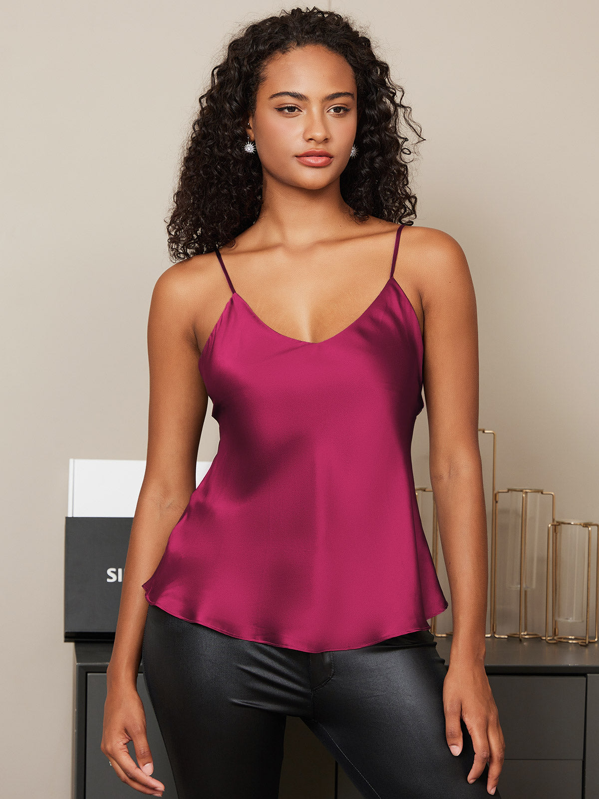 SilkSilky-DK Camisoles Fuchsia 004