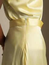 [Lysegul] SilkSilky-DK Spaghetti Strap Cowl Neck Women's Outfit Sets 004