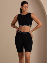 [Sort] SilkSilky-DK Sleeveless Crew Neck Women's Outfit Sets 003