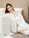 SilkSilky-DK Revers Dame Pyjamas Hvid 005