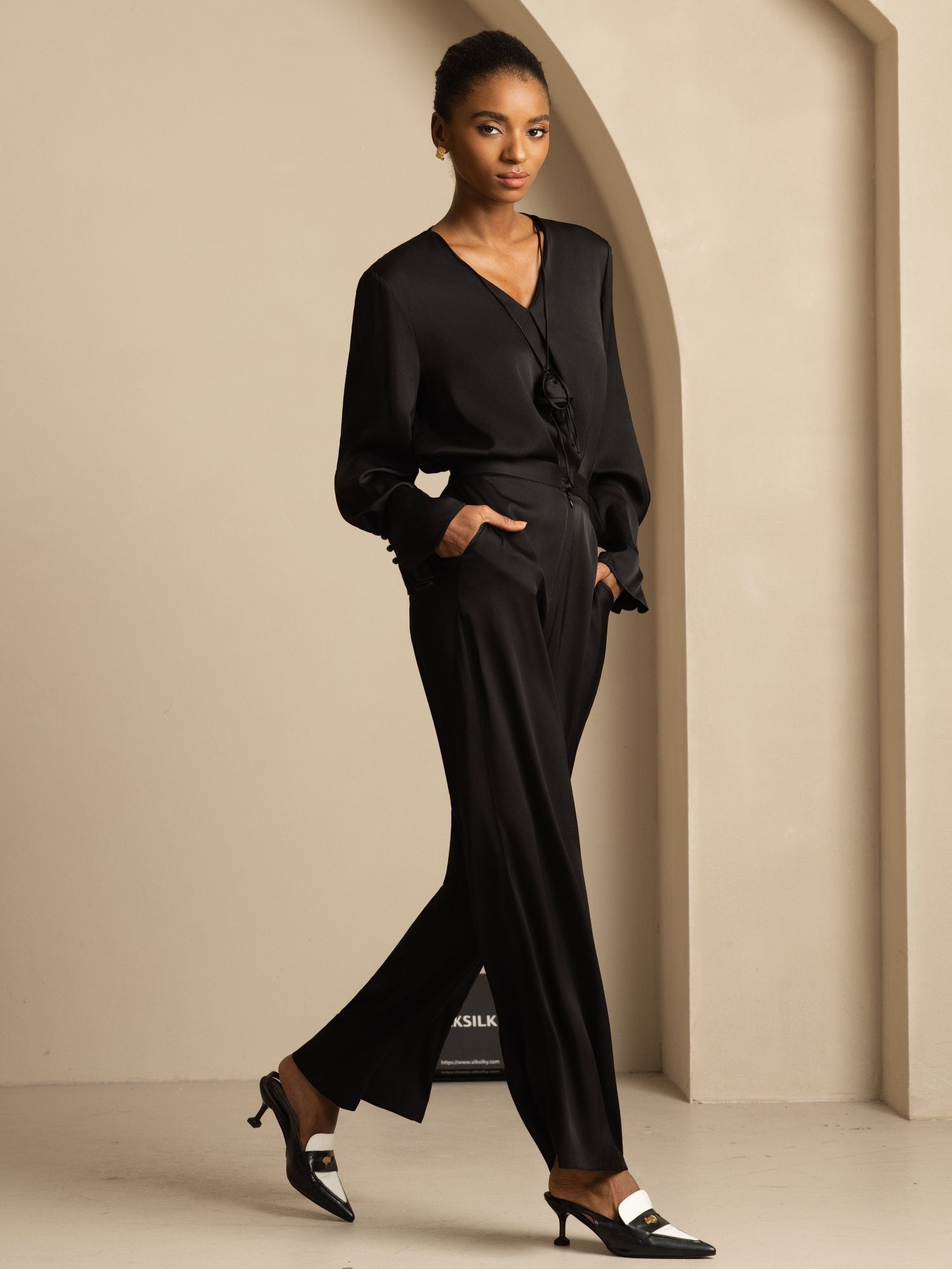 [Sort] SilkSilky-DK 19Momme Silke Womens Pants 008