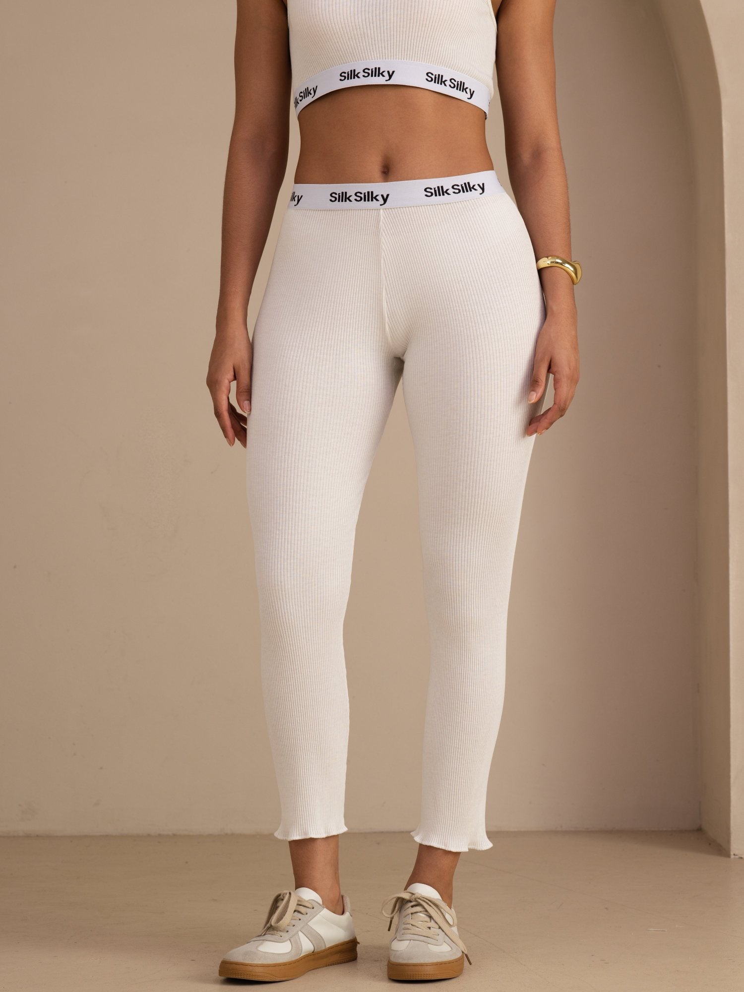 [Hvid] SilkSilky-DK Womens Pants 001
