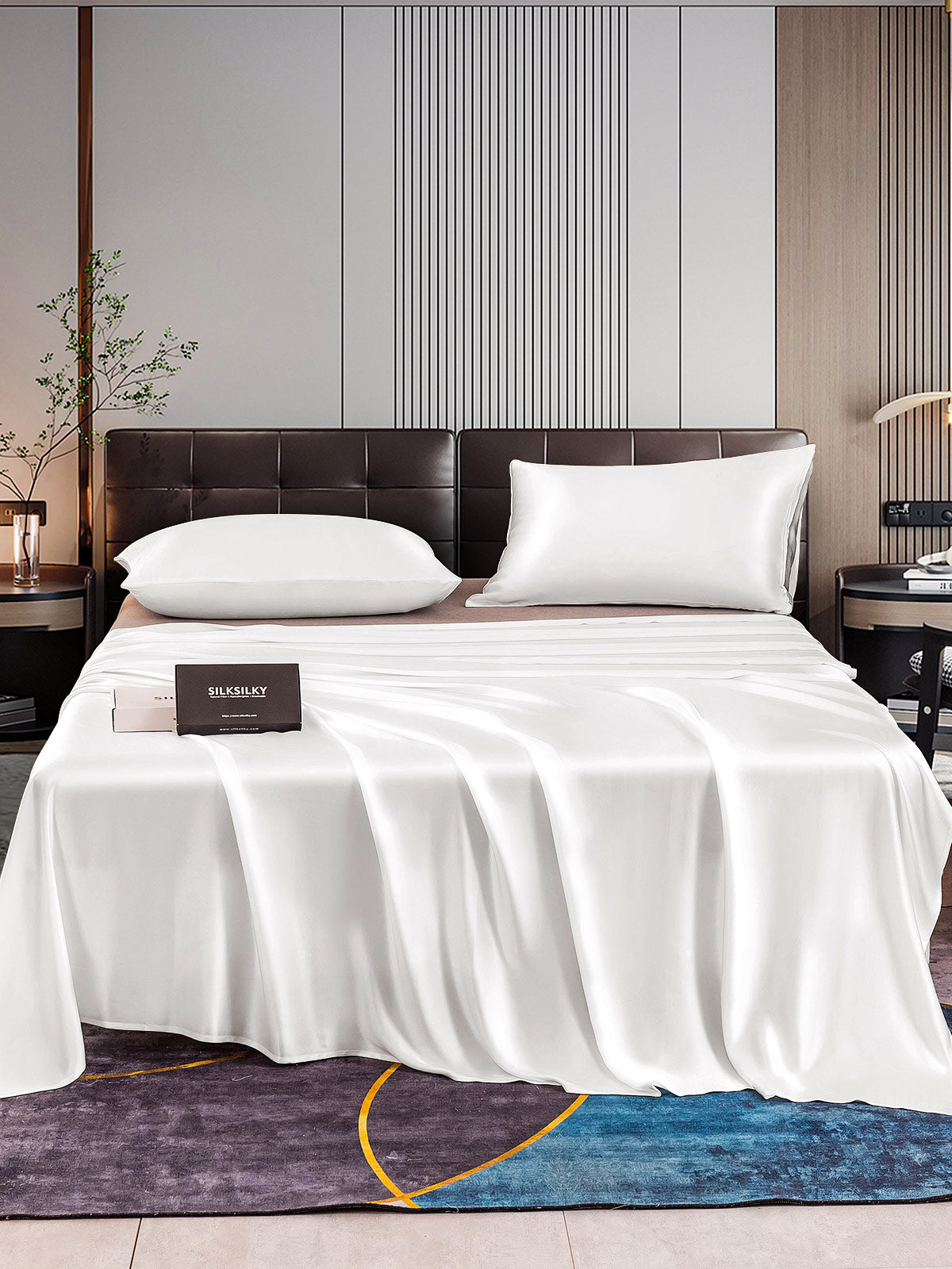 [Hvid] SilkSilky-DK 22Momme Bedding Set 001