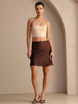 [Kaffe] SilkSilky-DK Skirt 004