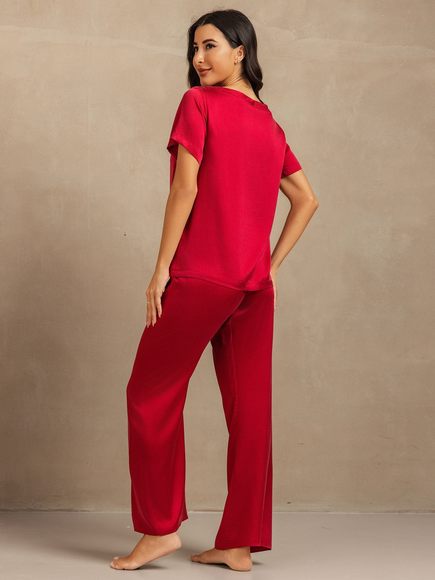 [Vin] SilkSilky-DK 19Momme Silke Womens Pajamas 002