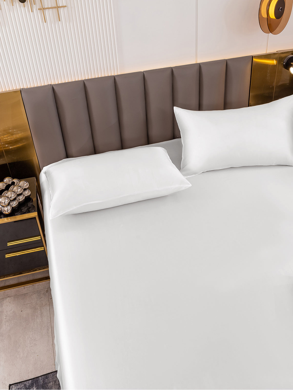 [Hvid] SilkSilky-DK 19Momme Bedding Set 003