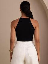 [Sort] SilkSilky-DK Sleeveless Crew Neck Camisole Top 002
