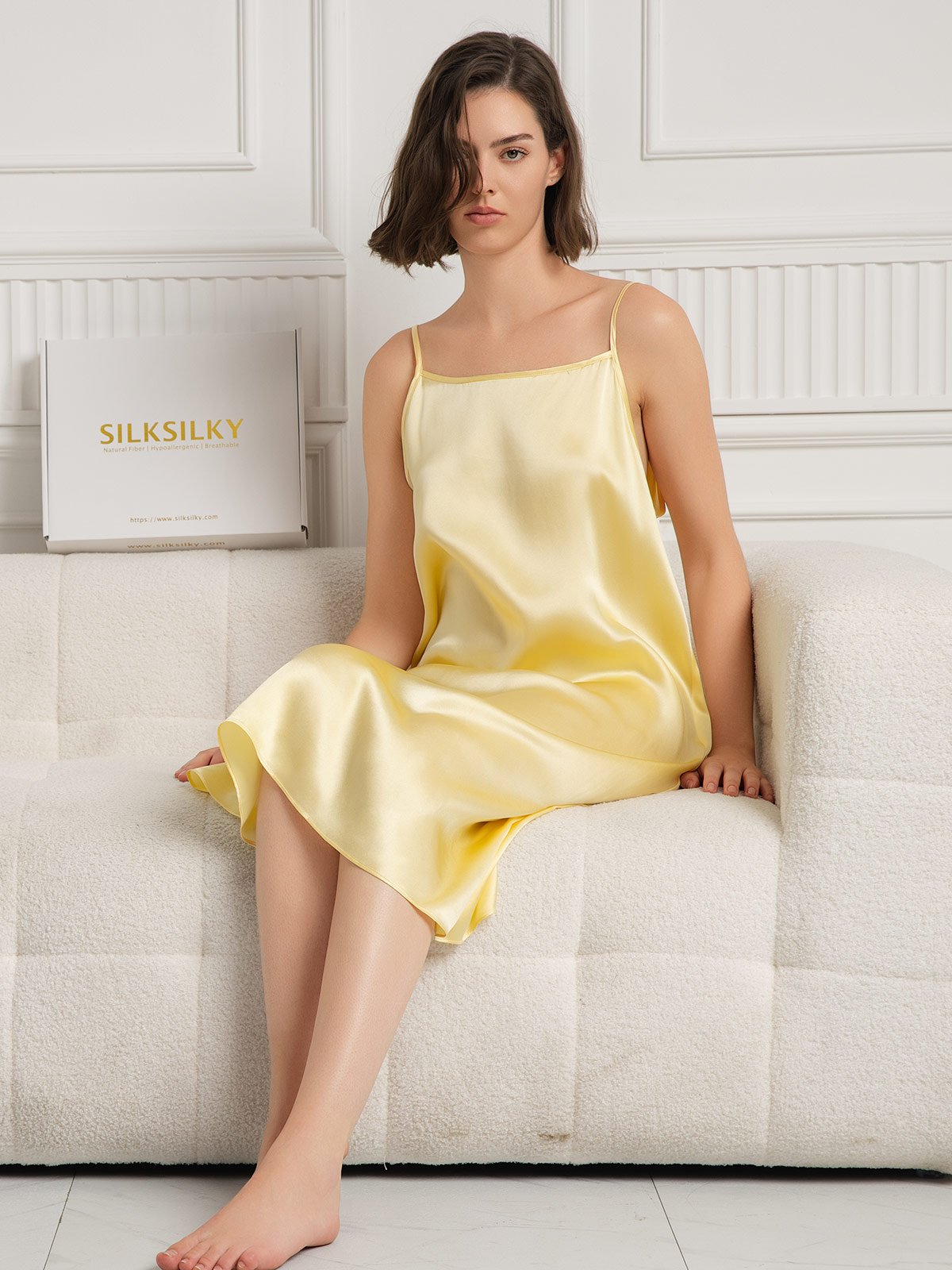 [Lysegul] SilkSilky-DK 19Momme Silke Sleeveless Dress 006