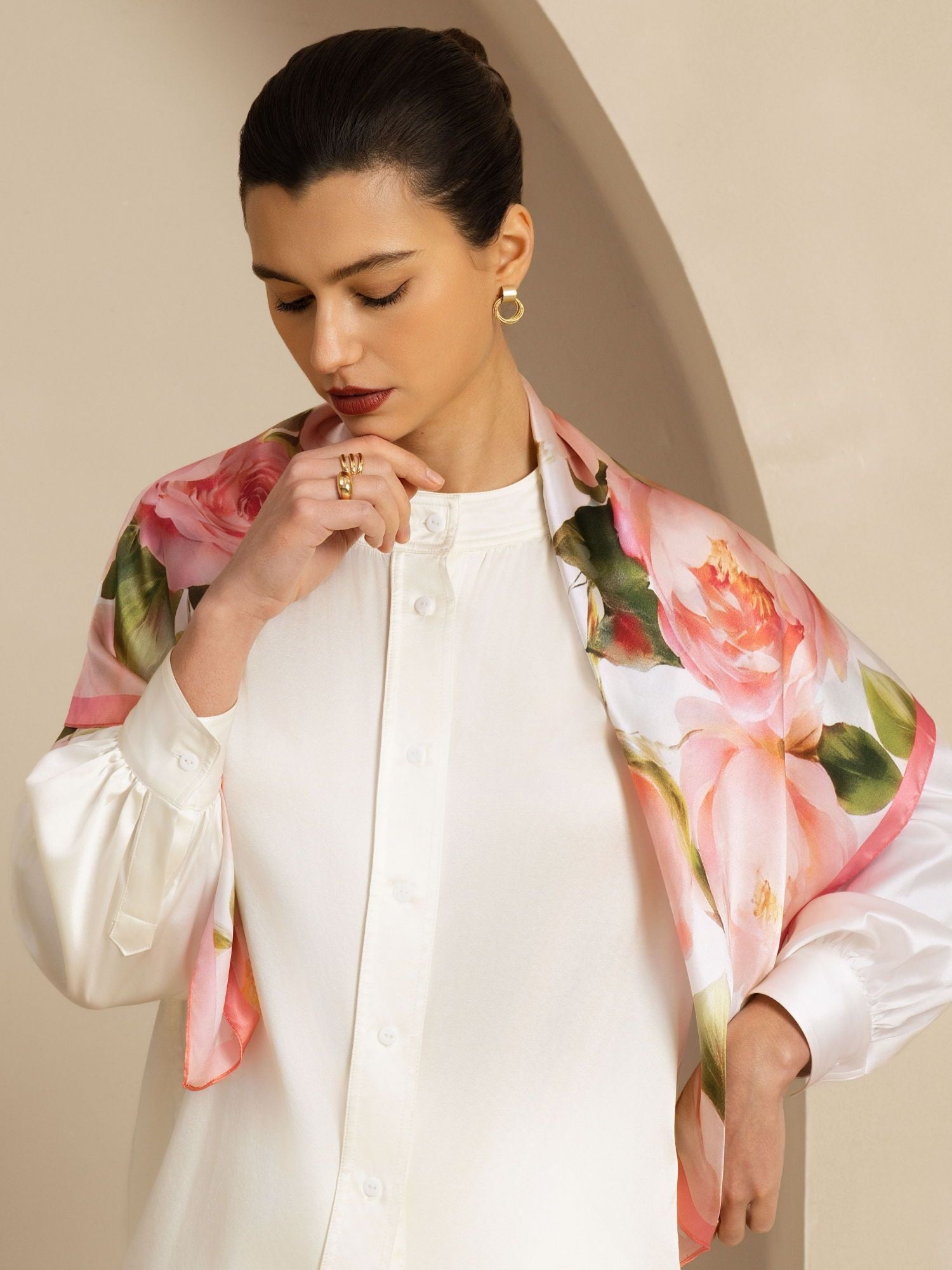 [P108] SilkSilky-DK Pure Silk Scarf 004