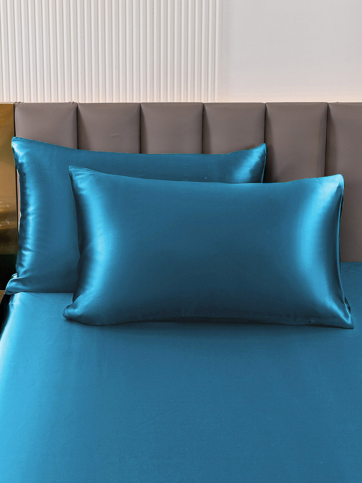 [Blågrøn] SilkSilky-DK 19Momme Pillowcase 001
