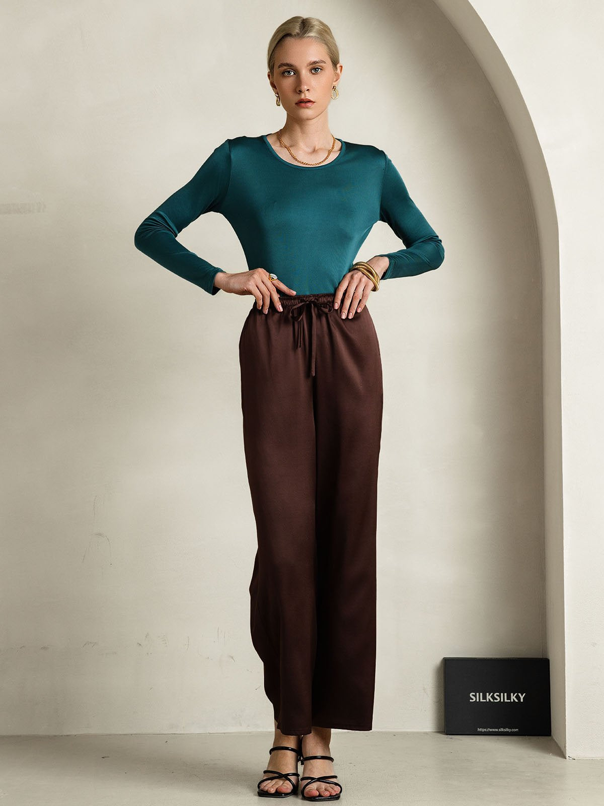 [Posy Grøn] SilkSilky-DK Silke Womens T-Shirt 007,