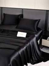 [Sort] SilkSilky-DK 19Momme Sengesæt 006