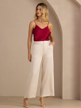 [Beige] SilkSilky-DK Womens Pants 006