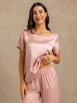 [Ferskenhud] SilkSilky-DK 19Momme Dame Pyjamas 003