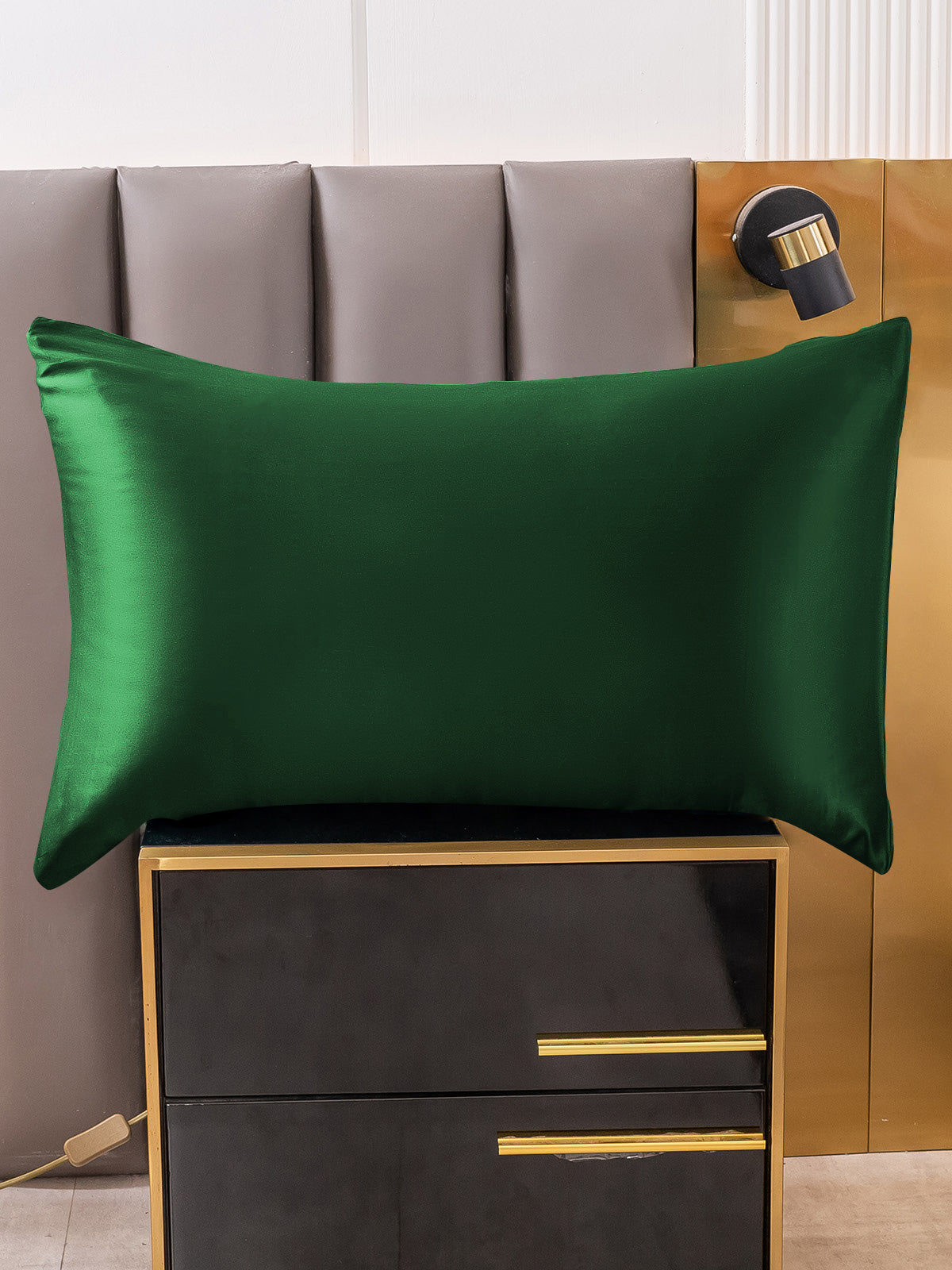 [Mørkegrøn] SilkSilky-DK 19Momme Pillowcase 004