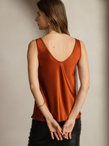 [Karamel] SilkSilky-DK Sleeveless V Neck Camisole Top 003