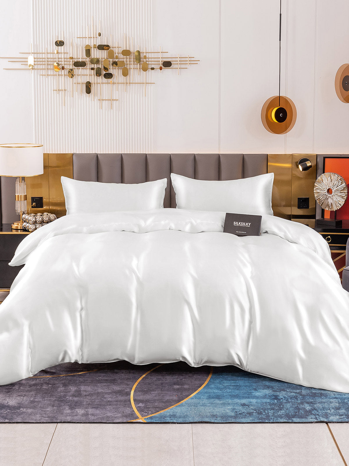 [Hvid] SilkSilky-DK 19Momme Bedding Set 002