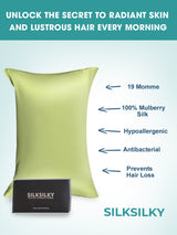[Mintgrøn] SilkSilky-DK 19Momme Pillowcase 003