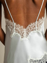 [Lyseblå] SilkSilky-DK Spaghetti Strap V Neck Camisole Top 005