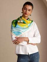 [Blå Citron] SilkSilky-DK Scarf 005