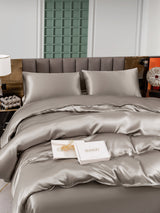 [Grå] SilkSilky-DK 25Momme Bedding Set 004