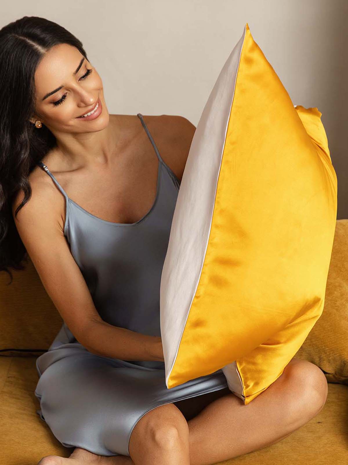 [Guld+Lys Beige] SilkSilky-DK 22Momme Pillowcase 002