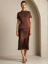 [Kaffe] SilkSilky-DK Short Sleeve T-shirt til kvinder 006