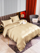 [Beige] SilkSilky-DK 22Momme Sengesæt 003
