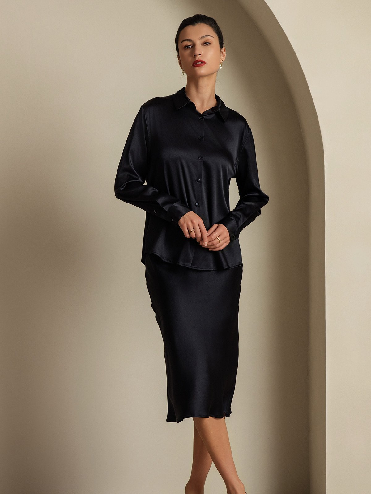 [Sort] SilkSilky-DK 19Momme Silke Womens Outfit Sets 007,