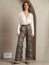 [Leopard] SilkSilky-DK 19Momme Silke Womens Pants 006,