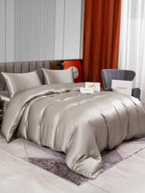 [Grå] SilkSilky-DK 22Momme Bedding Set 002,