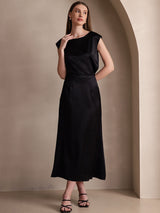 [Sort] SilkSilky-DK 19Momme Nederdel 006