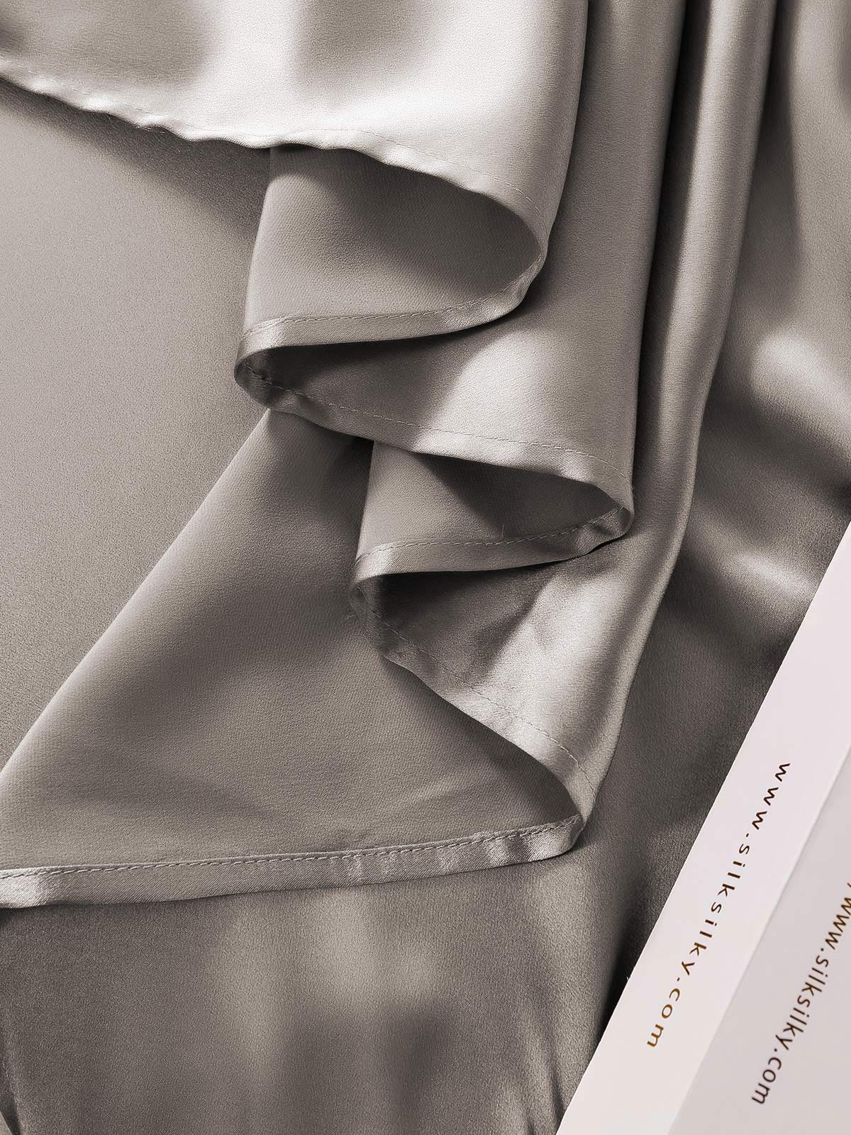 [Grå] SilkSilky-DK 19Momme Bedding Set 005