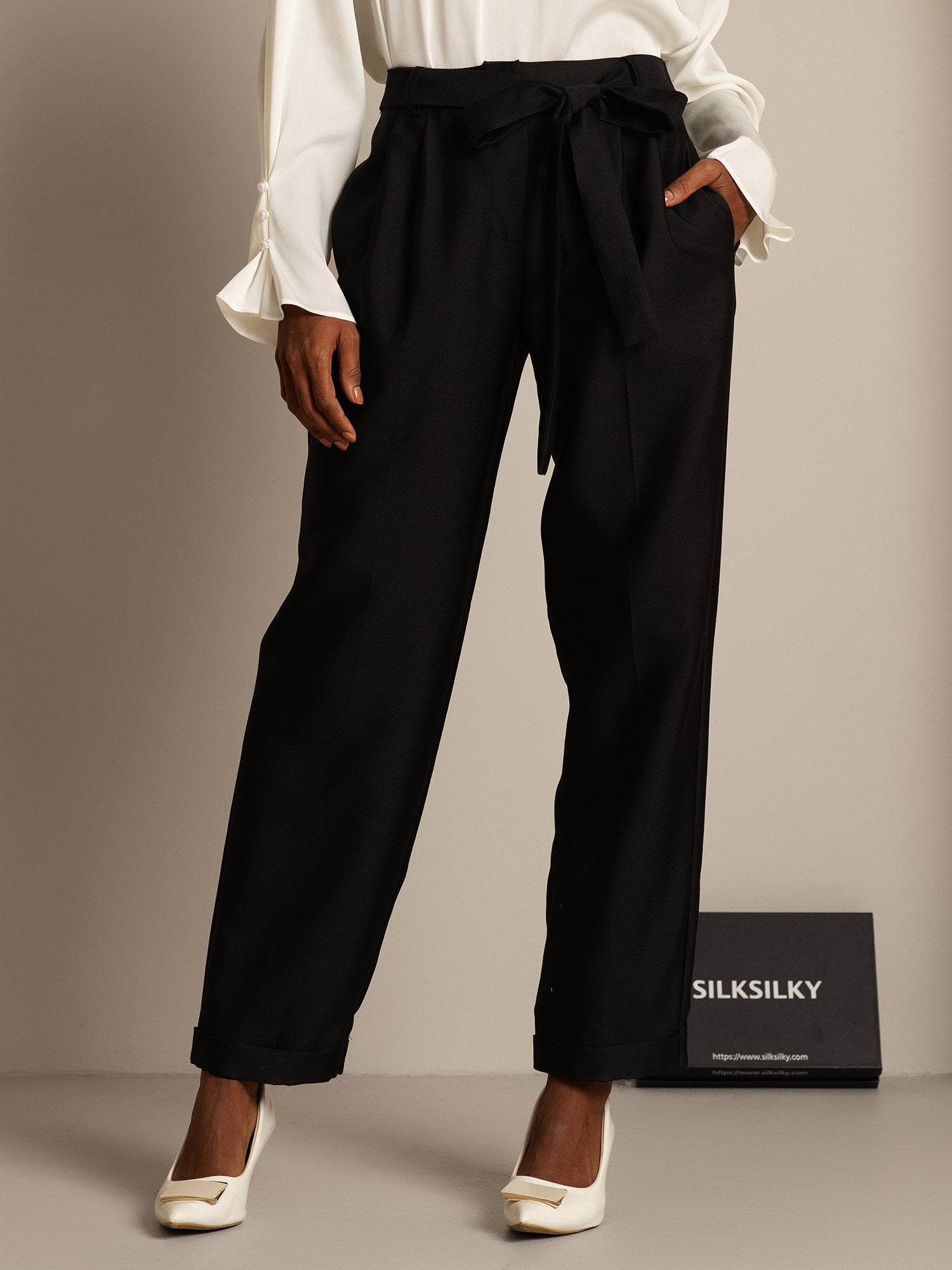 [Sort] SilkSilky-DK 32Momme Silke Womens Pants 001,