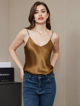 [Kaffe] SilkSilky-DK Spaghetti Strap V Neck Camisole Top 005