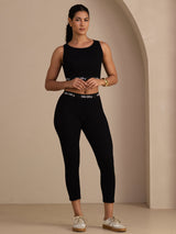 [Sort] SilkSilky-DK Sleeveless Crew Neck Women's Outfit Sets 008
