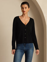 [Sort] SilkSilky-DK Long Sleeve Dame Cardigan 001