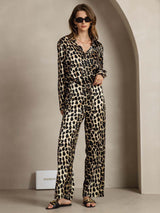 [Leopard] SilkSilky-DK 19Momme Silke Womens Outfit Sets 003