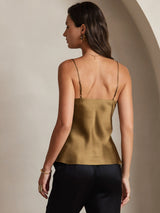 [Kaffe] SilkSilky-DK Spaghetti Strap V Neck Camisole Top 002