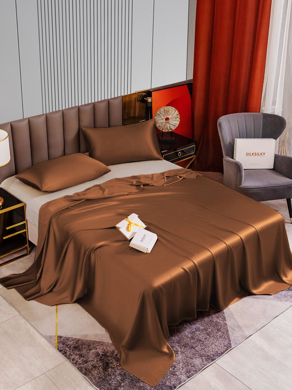 [Kaffe] SilkSilky-DK 22Momme Bedding Set 002